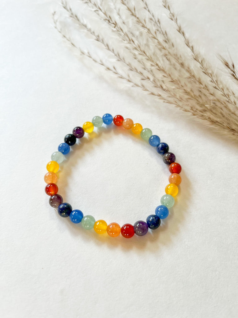 Chakra Stone Bead Bracelet
