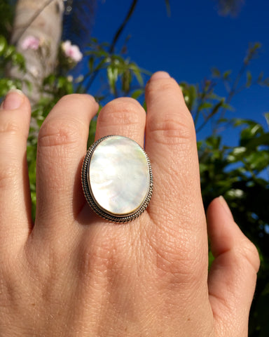 Turquoise Mantra Ring