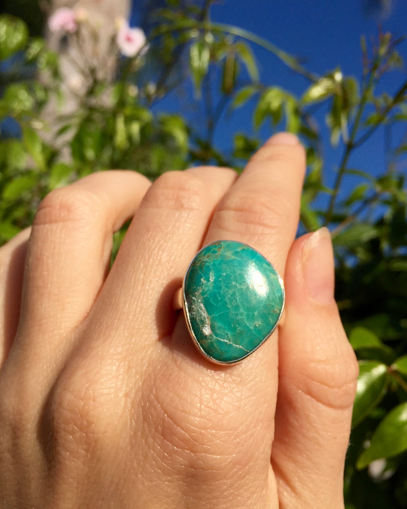 Turquoise Groove Ring
