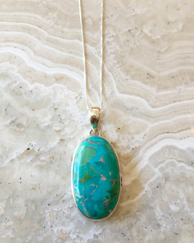 Turquoise Mantra Ring