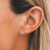 Pura Vida Circle Wave Stud Earrings