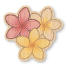 Plumeria Trio - Tropical Flower Bamboo Wood Sticker
