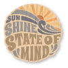 Sunshine state of mind - Inspirational Bamboo Wood Sticker