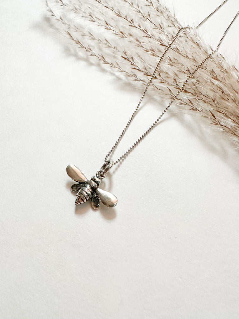 Silver Bee Necklace