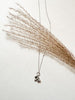 Silver Slanted Bee Necklace