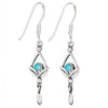 Silver & Turquoise Drop Earrings
