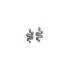 Silver Snake Stud Earrings