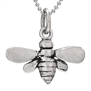 Silver Bee Necklace