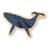 Blue Whale - Ocean Bamboo Wood Sticker