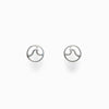 Pura Vida Circle Wave Stud Earrings