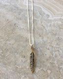 Feather Sterling Silver Necklace