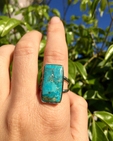 Silver & Turquoise Calm Ring