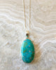 Turquoise and Silver Retrograde Necklace
