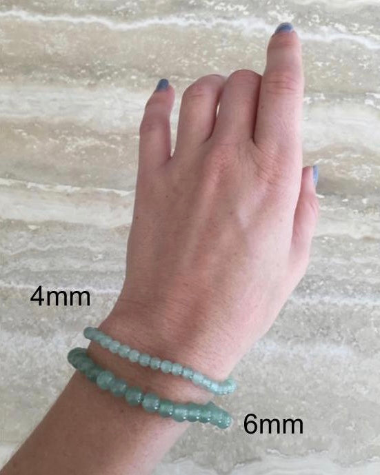 Light Marble Stone Bead Bracelet - 10mm-Wholesale