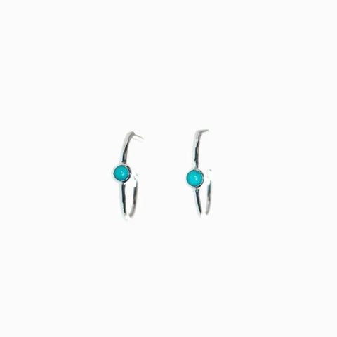 Silver & Turquoise Drop Earrings